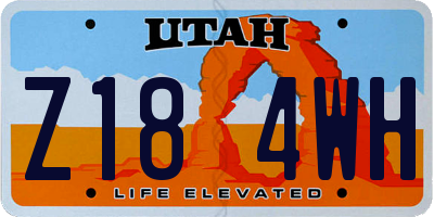 UT license plate Z184WH