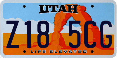 UT license plate Z185CG