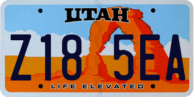 UT license plate Z185EA