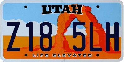 UT license plate Z185LH