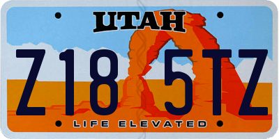 UT license plate Z185TZ