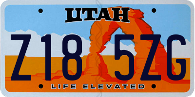 UT license plate Z185ZG
