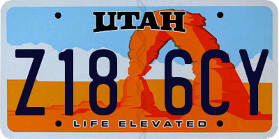 UT license plate Z186CY