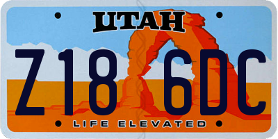 UT license plate Z186DC