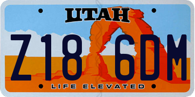 UT license plate Z186DM
