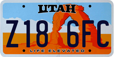 UT license plate Z186FC
