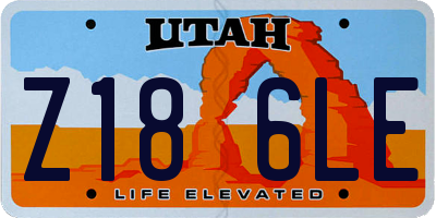 UT license plate Z186LE