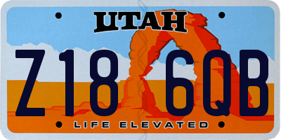 UT license plate Z186QB