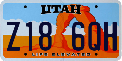 UT license plate Z186QH