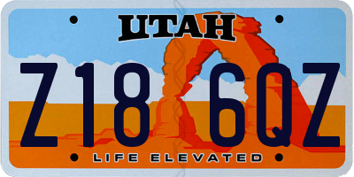 UT license plate Z186QZ