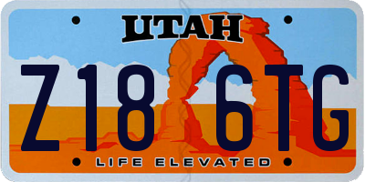 UT license plate Z186TG