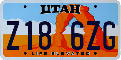 UT license plate Z186ZG