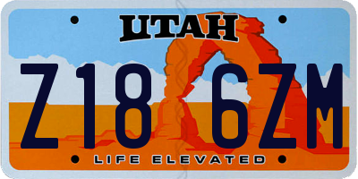UT license plate Z186ZM