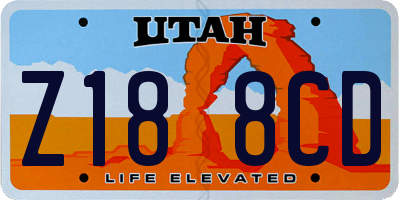 UT license plate Z188CD