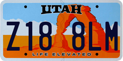 UT license plate Z188LM
