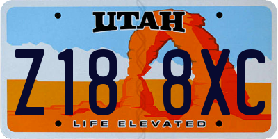 UT license plate Z188XC