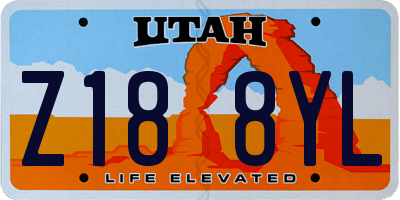 UT license plate Z188YL