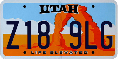 UT license plate Z189LG