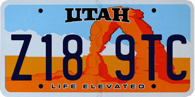 UT license plate Z189TC