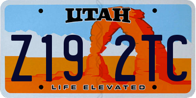 UT license plate Z192TC