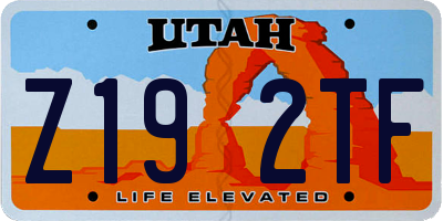 UT license plate Z192TF