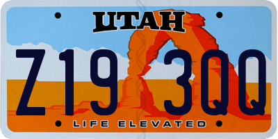UT license plate Z193QQ