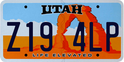 UT license plate Z194LP