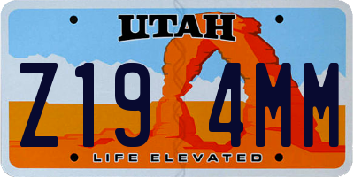 UT license plate Z194MM
