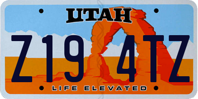 UT license plate Z194TZ