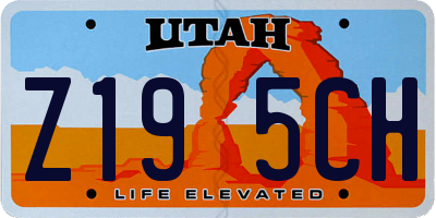 UT license plate Z195CH