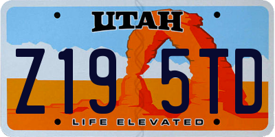 UT license plate Z195TD