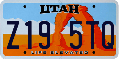 UT license plate Z195TQ