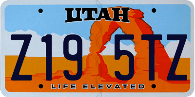 UT license plate Z195TZ