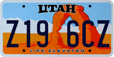 UT license plate Z196CZ