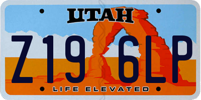 UT license plate Z196LP