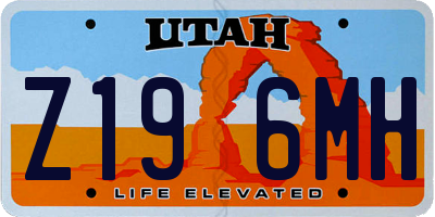 UT license plate Z196MH