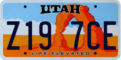 UT license plate Z197CE