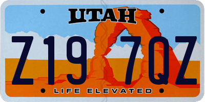 UT license plate Z197QZ