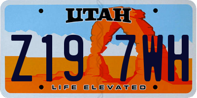 UT license plate Z197WH