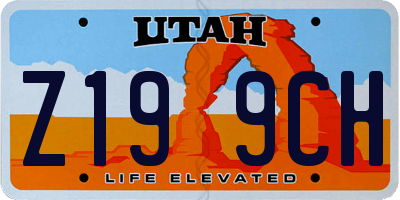 UT license plate Z199CH