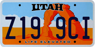 UT license plate Z199CI