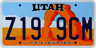 UT license plate Z199CM