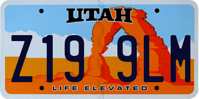 UT license plate Z199LM