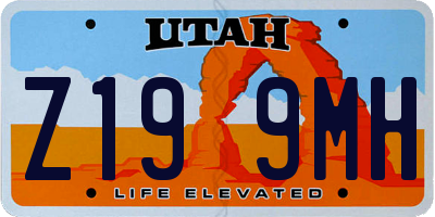 UT license plate Z199MH