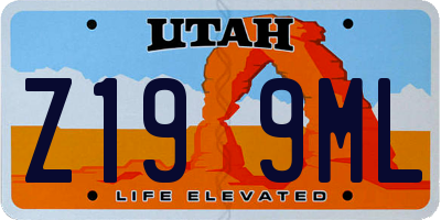 UT license plate Z199ML