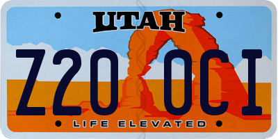 UT license plate Z200CI