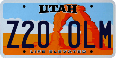 UT license plate Z200LM