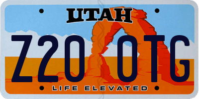 UT license plate Z200TG