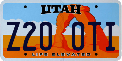 UT license plate Z200TI