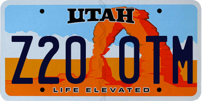 UT license plate Z200TM